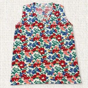 Lauren Brooke multicolor floral tank top